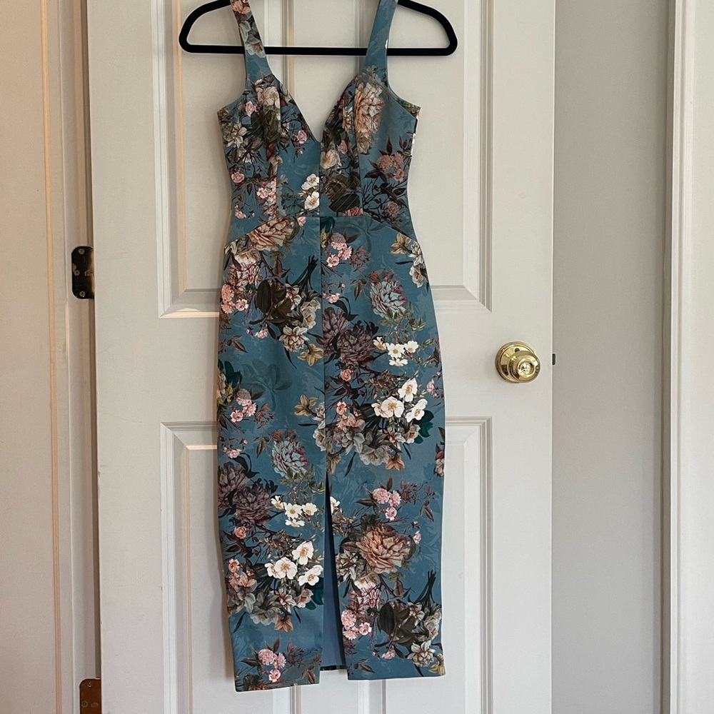 NWT Nicholas Arielle Floral Quilted Dress